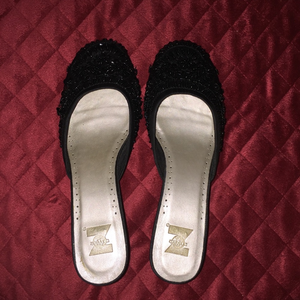 Beaded Slip On Mule - gently used